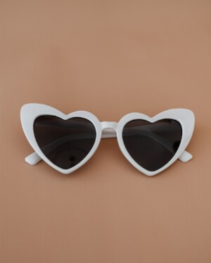 Heart Glasses White